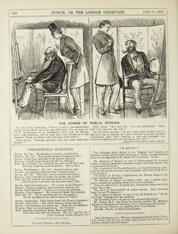 Ein altes Buchcover mit einem Mann in einem Anzug, der in einem Stuhl sitzt und nachdenklich schaut, und einer Frau, die neben ihm steht und ebenfalls nachdenklich schaut, mit der Aufschrift "Die Macht der öffentlichen Meinung" auf dem Cover.
