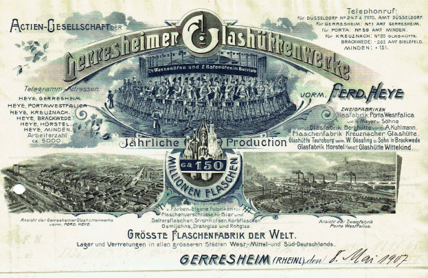 Eine alte deutsche Banknote mit einer Stadtansicht, Text und zusätzlichen Bildern, die einen nostalgischen Eindruck erweckt.