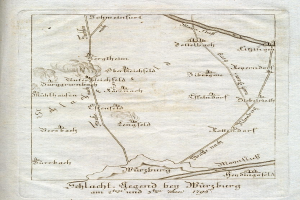 Ein altes Buch mit einer detaillierten Karte von Hamburg, Deutschland, mit sichtbarem Text und Stadtlandmarken einschließlich Straßen und Gebäuden.