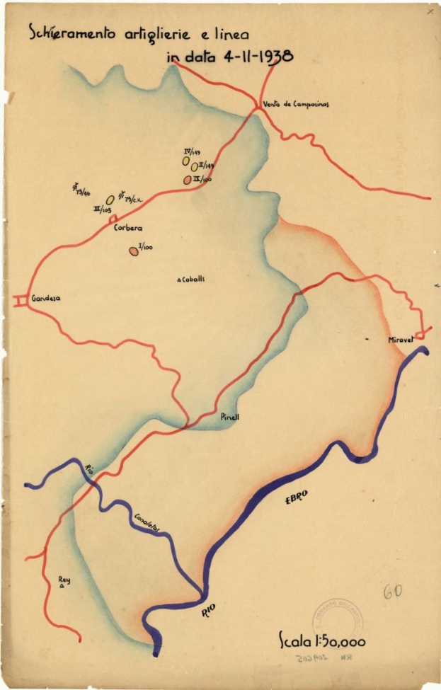 Detailierte Karte der Schlachtwege der Italienischen Armee im Ersten Weltkrieg, die geografische Merkmale, Städte, Dörfer und mit Soldatenamen und Ereignisdaten annotiert zeigt.